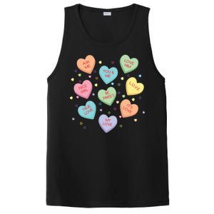 Valentine's Day Candy Hearts PosiCharge Competitor Tank