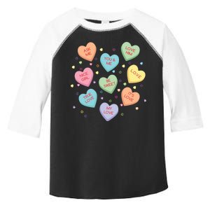 Valentine's Day Candy Hearts Toddler Fine Jersey T-Shirt