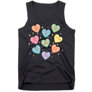 Valentine's Day Candy Hearts Tank Top