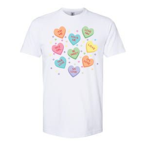 Valentine's Day Candy Hearts Softstyle CVC T-Shirt