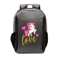 Valentines Day Cute Unicorn Love Vector Backpack