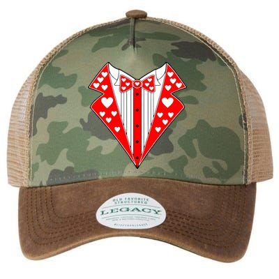 Valentine's Day Heart Tuxedo Legacy Tie Dye Trucker Hat