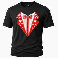 Valentine's Day Heart Tuxedo Performance Shirt