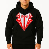 Valentine's Day Heart Tuxedo Hoodie