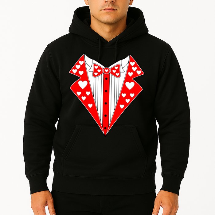 Valentine's Day Heart Tuxedo Hoodie