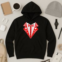 Valentine's Day Heart Tuxedo Hoodie