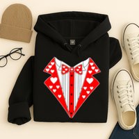 Valentine's Day Heart Tuxedo Hoodie