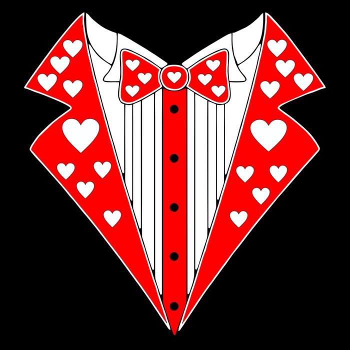 Valentine's Day Heart Tuxedo Hoodie