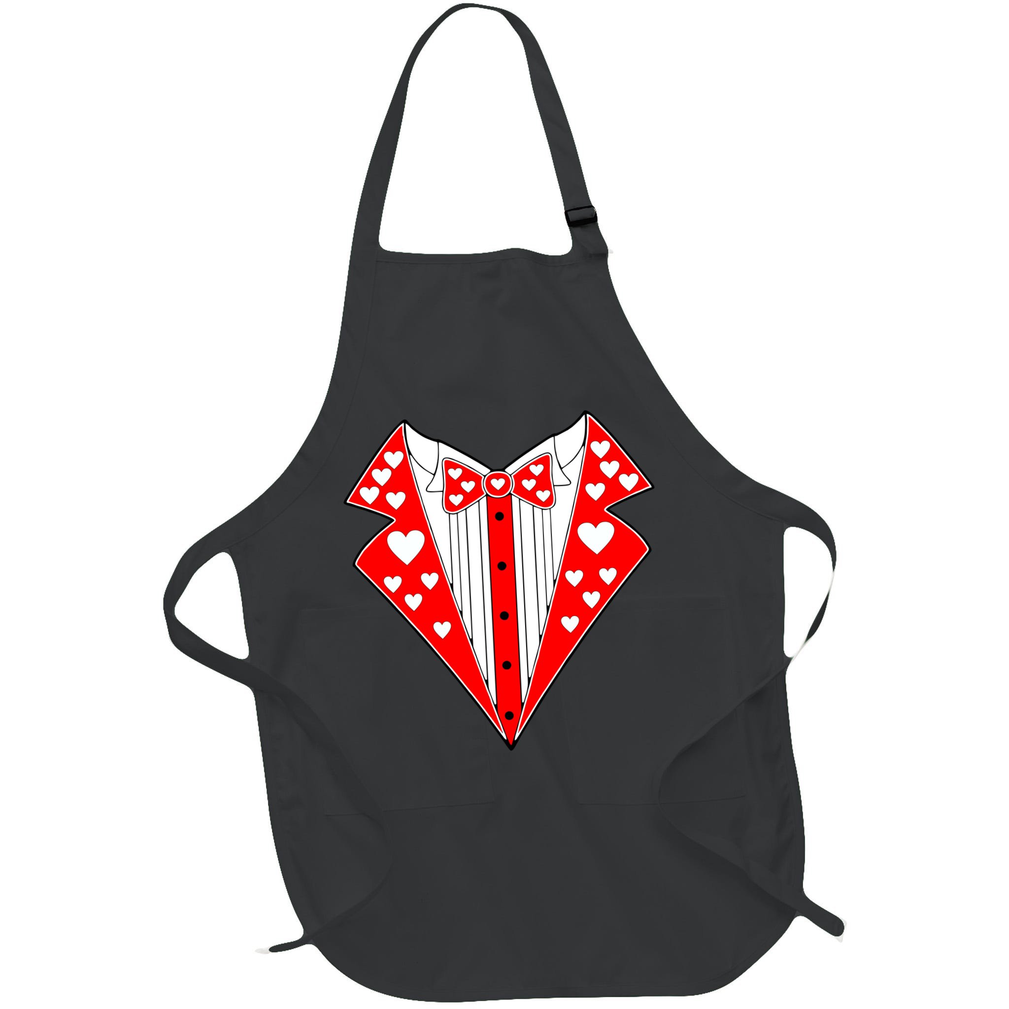 Valentine's Day Heart Tuxedo Apron
