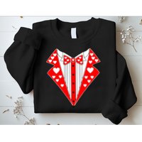 Valentine's Day Heart Tuxedo Sweatshirt