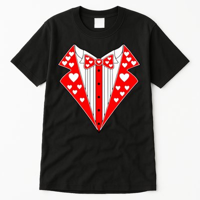 Valentine's Day Heart Tuxedo Tall T-Shirt