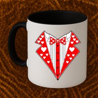 Valentine's Day Heart Tuxedo Mug