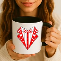 Valentine's Day Heart Tuxedo Mug