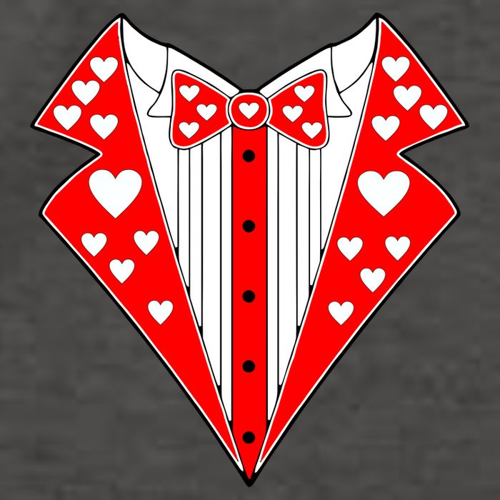 Valentine's Day Heart Tuxedo Vector Backpack