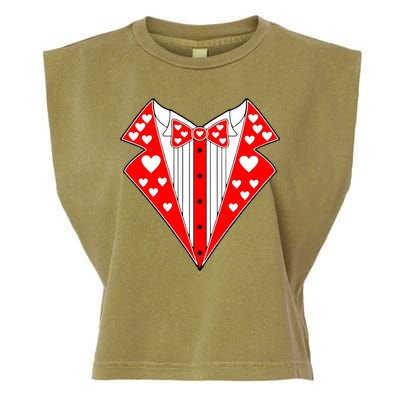 Valentine's Day Heart Tuxedo Garment-Dyed Women's Muscle Tee