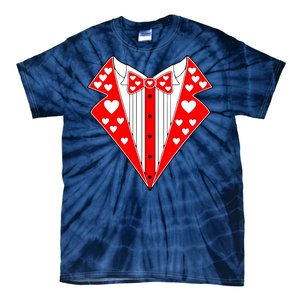 Valentine's Day Heart Tuxedo Tie-Dye T-Shirt