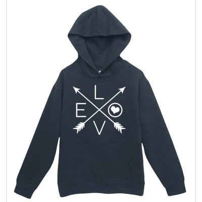 Valentines Day Love Arrows Urban Pullover Hoodie