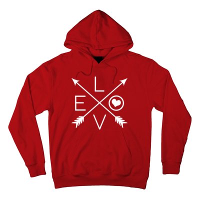 Valentines Day Love Arrows Hoodie