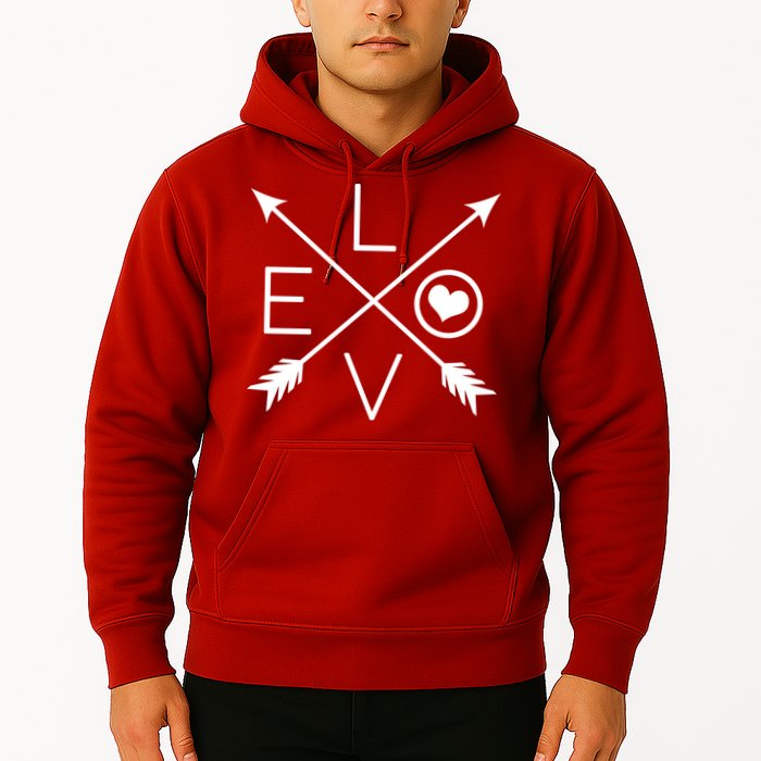 Valentines Day Love Arrows Hoodie