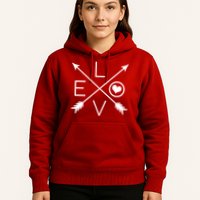 Valentines Day Love Arrows Hoodie
