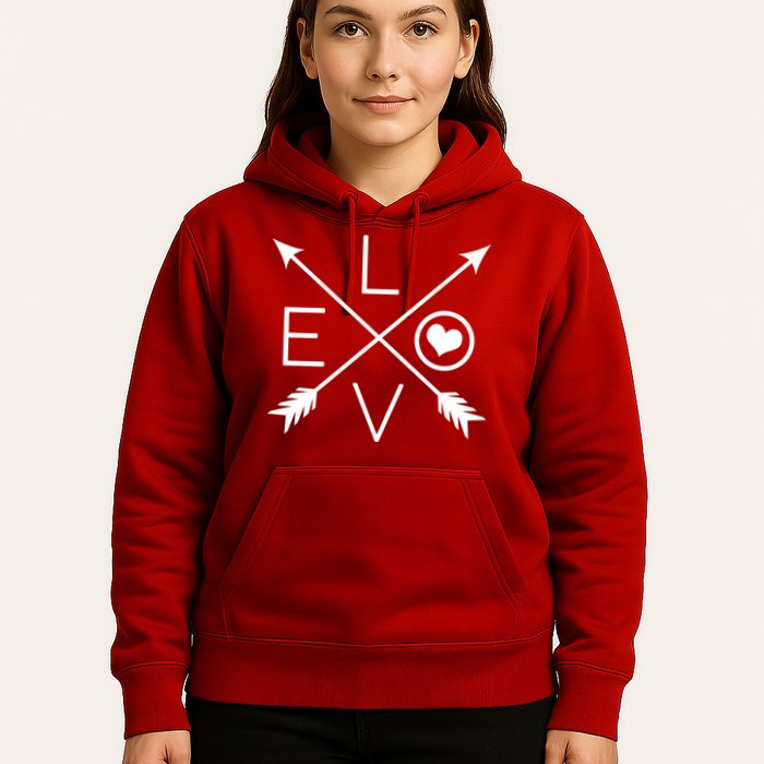Valentines Day Love Arrows Hoodie