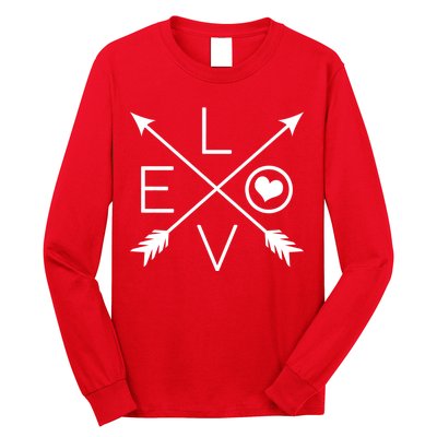 Valentines Day Love Arrows Long Sleeve Shirt