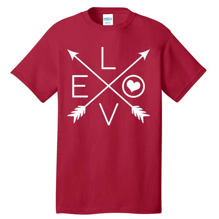 Valentines Day Love Arrows Tall T-Shirt