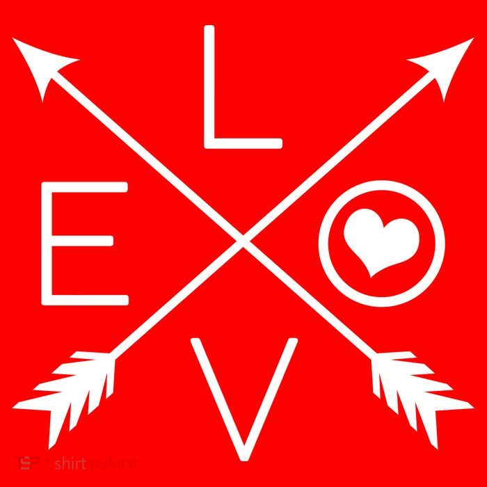 Valentines Day Love Arrows Button