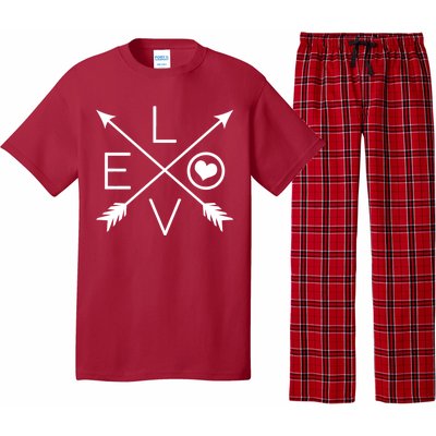 Valentines Day Love Arrows Pajama Set