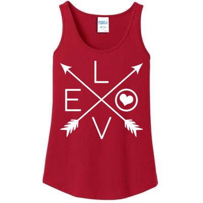 Valentines Day Love Arrows Ladies Essential Tank