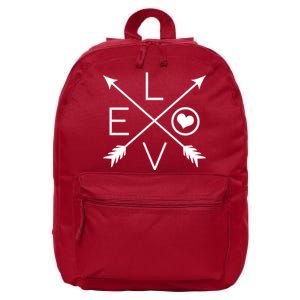 Valentines Day Love Arrows 16 in Basic Backpack