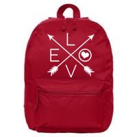 Valentines Day Love Arrows 16 in Basic Backpack
