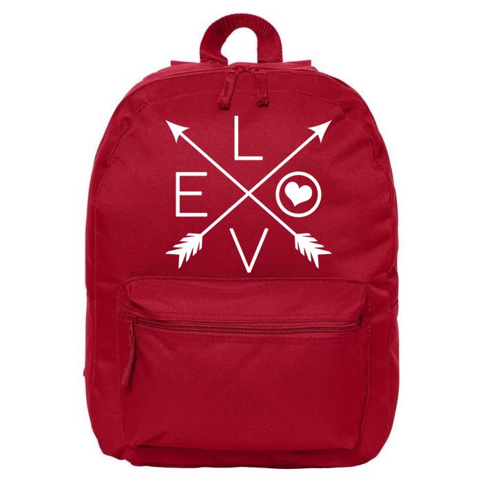 Valentines Day Love Arrows 16 in Basic Backpack