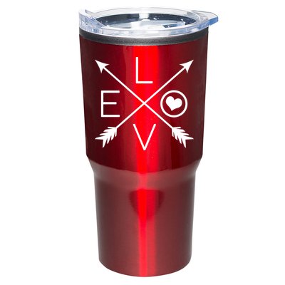 Valentines Day Love Arrows Tumbler