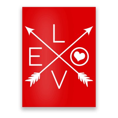 Valentines Day Love Arrows Poster