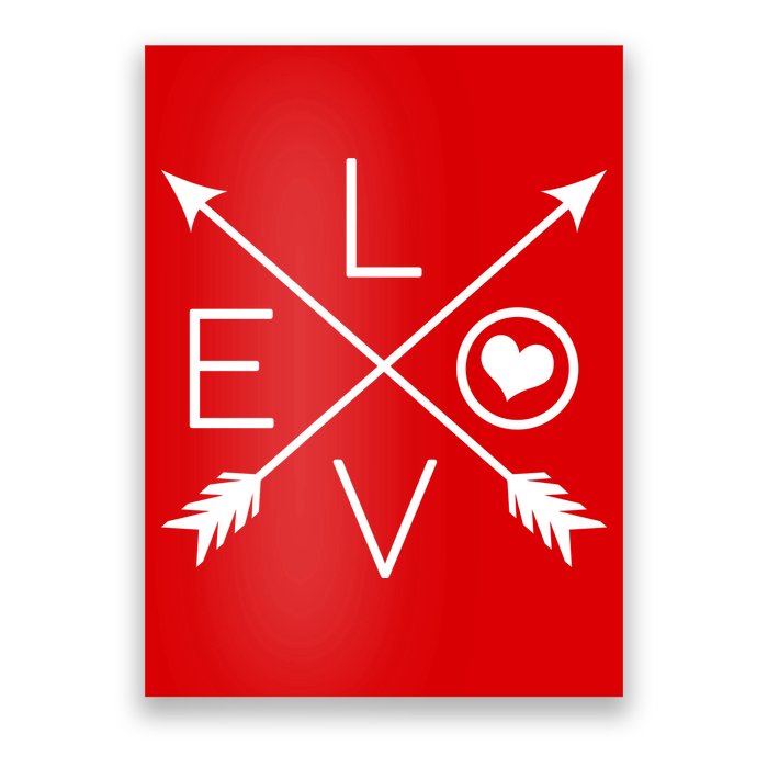 Valentines Day Love Arrows Poster