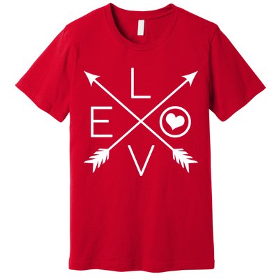 Valentines Day Love Arrows Premium T-Shirt