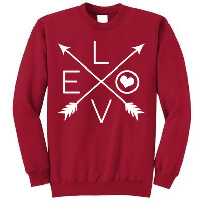 Valentines Day Love Arrows Tall Sweatshirt