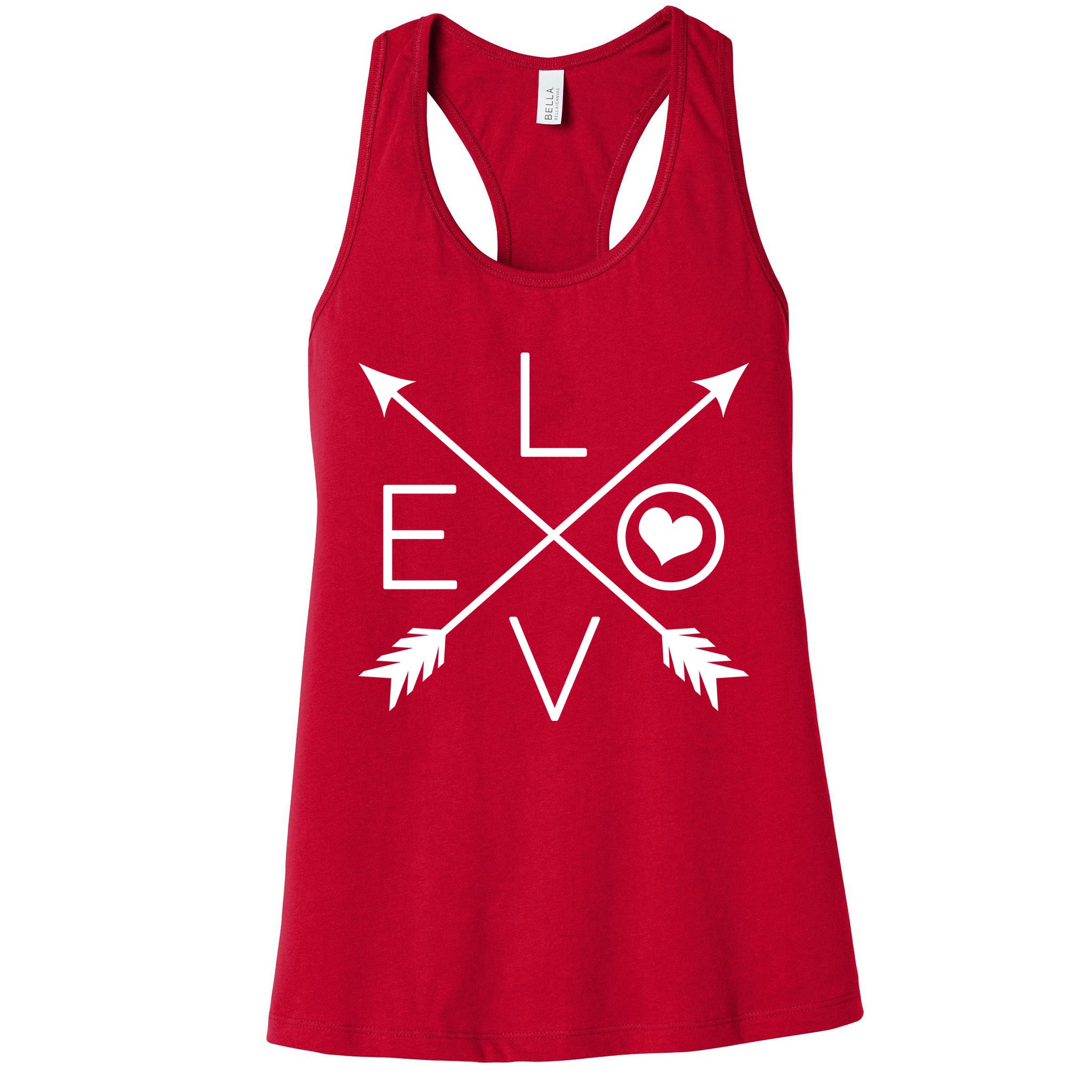 Valentines Day Love Arrows Womens Tank Top