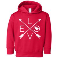 Valentines Day Love Arrows Toddler Hoodie