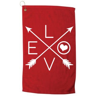 Valentines Day Love Arrows Golf Towel