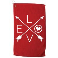 Valentines Day Love Arrows Golf Towel