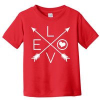 Valentines Day Love Arrows Toddler T-Shirt