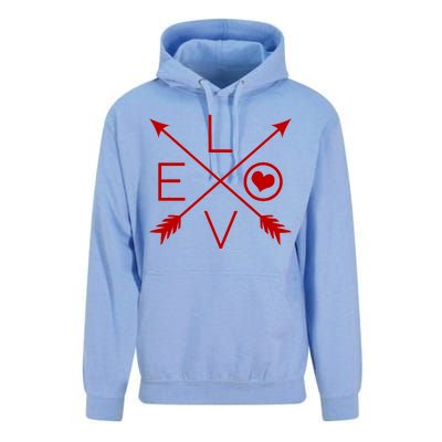 Valentines Day Love Arrows Unisex Surf Hoodie