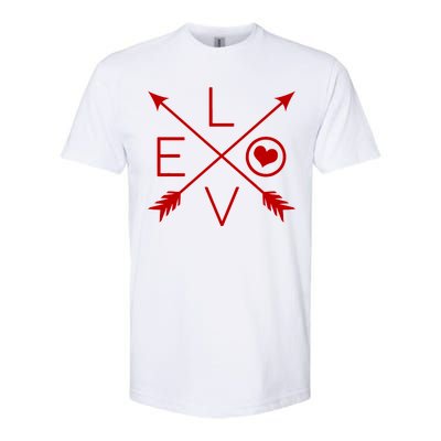 Valentines Day Love Arrows Softstyle CVC T-Shirt