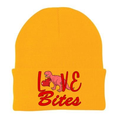 Valentines Day Love Bites Dinosaur Knit Cap Winter Beanie