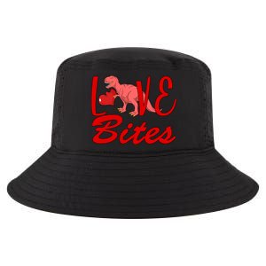 Valentines Day Love Bites Dinosaur Cool Comfort Performance Bucket Hat