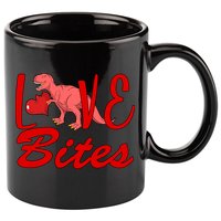 Valentines Day Love Bites Dinosaur 11oz C Handle Ceramic Mug