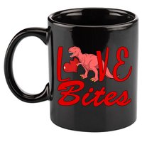 Valentines Day Love Bites Dinosaur 11oz C Handle Ceramic Mug