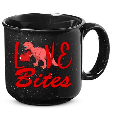 Valentines Day Love Bites Dinosaur 15oz Campfire Ceramic Mug